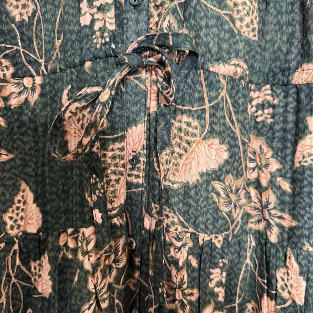 Ulla Johnson | Romina Ruffle Floral Print Dress in Balsam, size 6 - Picture 7 of 16